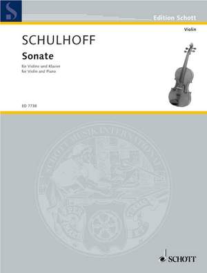 Schulhoff, E: Sonata WV 91