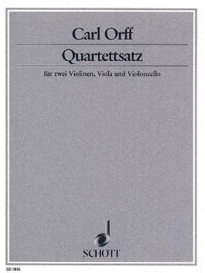 Orff, C: Quartet movement