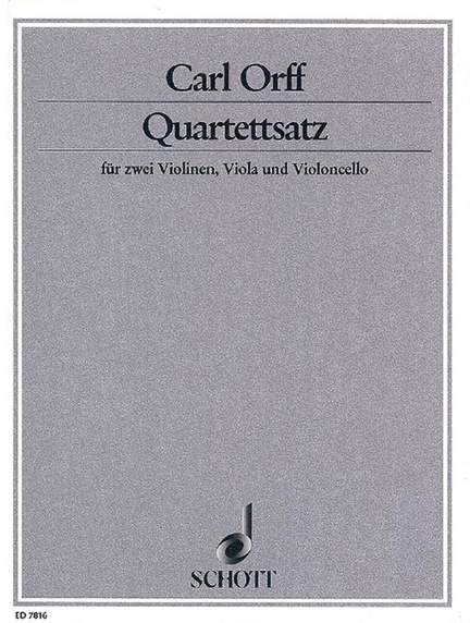 Orff, C: Quartettsatz B minor