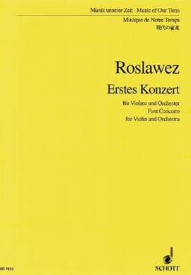 Roslavets, N A: 1. Konzert