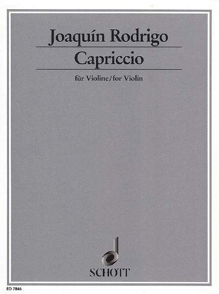 Rodrigo, J: Capriccio