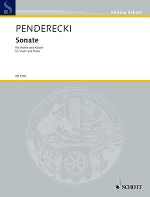 Penderecki, K: Sonata