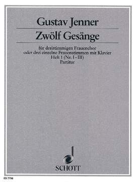 Jenner, C U G: Zwölf Gesänge op. 3 Book 1
