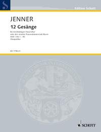 Jenner, C U G: Zwölf Gesänge op. 3 Book 1