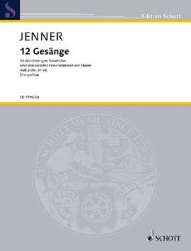 Jenner, C U G: Zwölf Gesänge op. 3 Issue 2