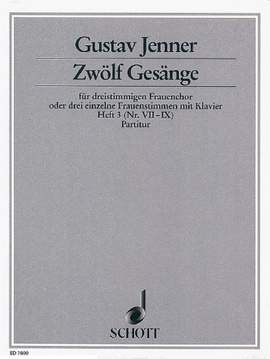 Jenner, C U G: Zwölf Gesänge op. 3 Book 3