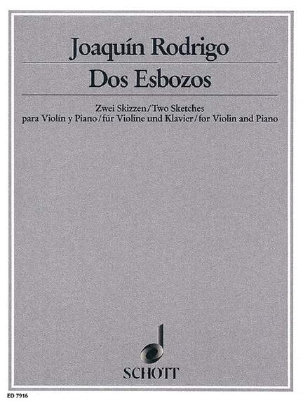 Rodrigo, J: Dos Esbozos