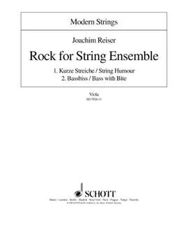 Reiser, J: Rock for String Ensemble