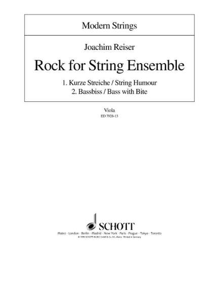 Reiser, J: Rock for String Ensemble