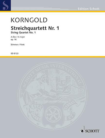 Korngold, E W: String Quartet No. 1 A major op. 16