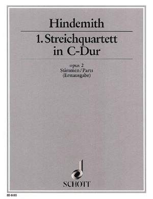 Hindemith, P: 1st String Quartet C Major op. 2