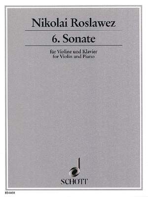 Roslavets, N A: 6. Sonata