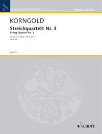 Korngold, E W: String Quartet No. 3 op. 34