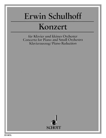 Schulhoff, E: Konzert op. 43