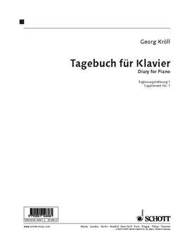 Kroell, G: Tagebuch für Klavier