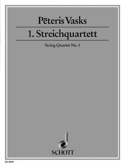 Vasks, P: 1. Streichquartett