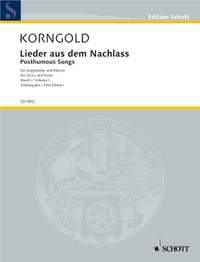 Korngold, E W: Posthumous Songs