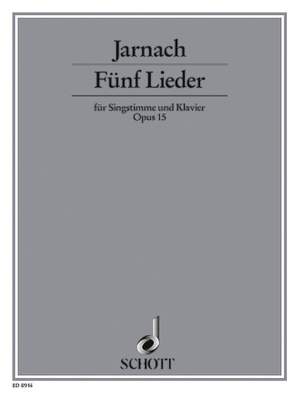 Jarnach, P: 5 Lieder op. 15