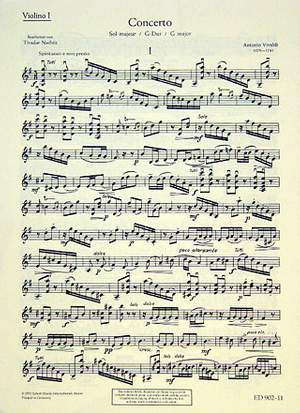 Vivaldi, A: Concerto G Major RV 298/PV 100