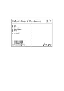 Hindemith, P: Wind Septet