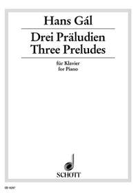 Gál, H: Three Preludes op. 65