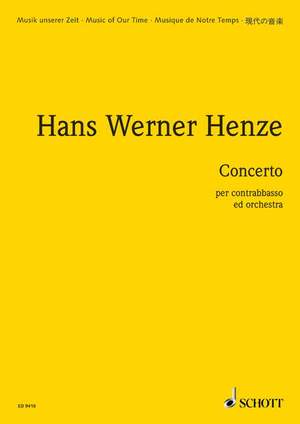 Henze, H W: Concerto per contrabbasso ed orchestra