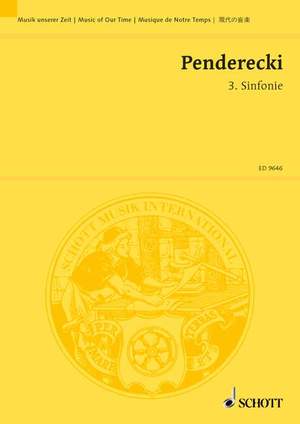 Penderecki, K: 3. Sinfonie