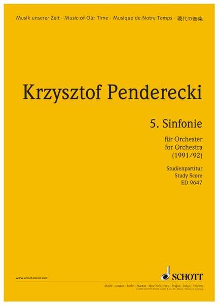 Penderecki, K: 5. Sinfonie