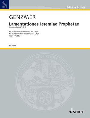 Genzmer, H: Lamentationes Jeremiae Prophetae GeWV 64