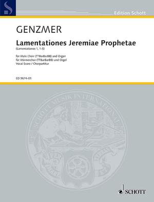 Genzmer, H: Lamentationes Jeremiae Prophetae GeWV 64