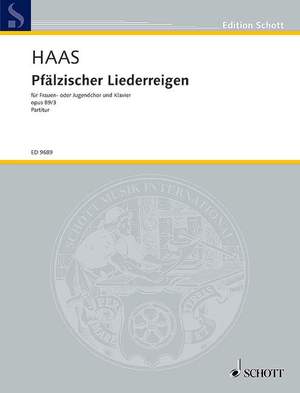 Haas, J: Pfälzischer Liederreigen op. 89/3