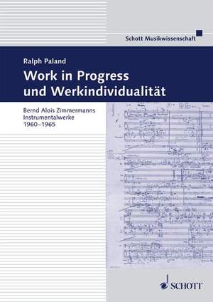 Zimmermann, B A: Work in Progress und Werkindividualität Vol. 9