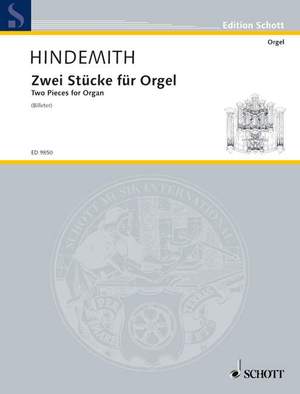 Hindemith, P: Two Pieces for Organ