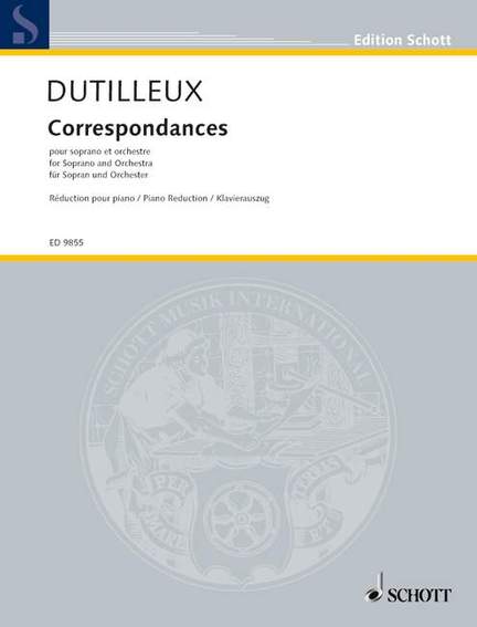 Dutilleux, H: Correspondances