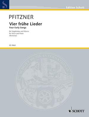 Pfitzner, H: Four Early Songs