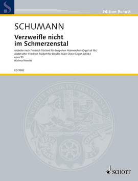 Schumann, R: Verzweifle nicht im Schmerzenstal op. 93
