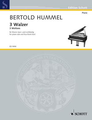 Hummel, B: Three Waltzes op. 95 f