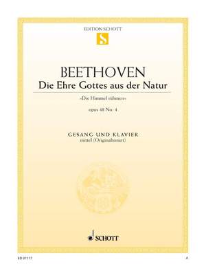 Beethoven, L v: Die Ehre Gottes aus der Natur op. 48/4