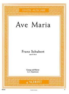 Schubert: Ave Maria op. 52/6 D 839