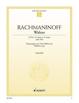 Rachmaninoff, S: Waltz A Major op. 10/2