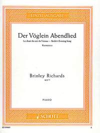 Richards, B: Der Vöglein Abendlied op. 71