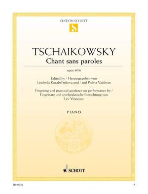 Tchaikovsky: Chant sans paroles op. 40/6