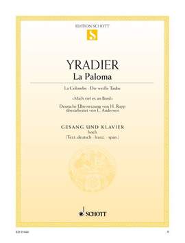 Yradier, S d: La Paloma D major D major