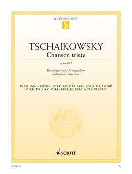 Tchaikovsky: Chanson triste op. 40/2