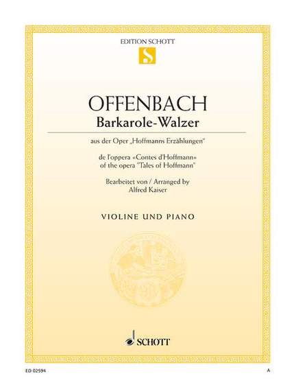 Offenbach, J: Barcarole-Waltz