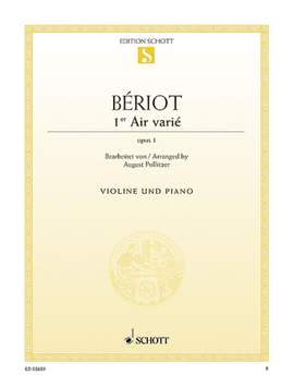 Bériot, C d: Air varié d-Moll D minor op. 1