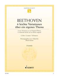 Beethoven, L v: 6 Easy Variations G major WoO 77