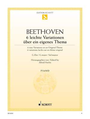 Beethoven, L v: 6 Easy Variations G major WoO 77