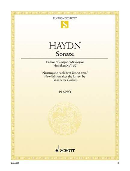 Haydn, J: Sonata E-flat major E flat major