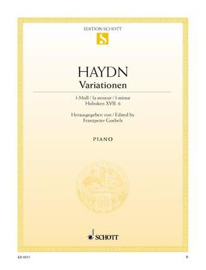 Haydn, J: Variations F minor Hob. XVII:6